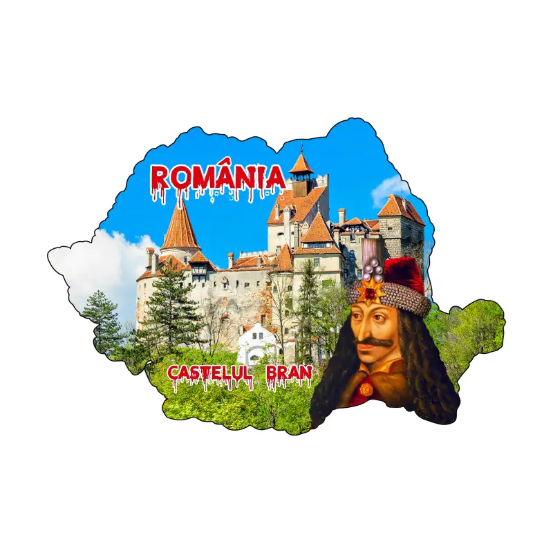 Castelul bran, vlad tepes, magnet harta, model mgs 204v